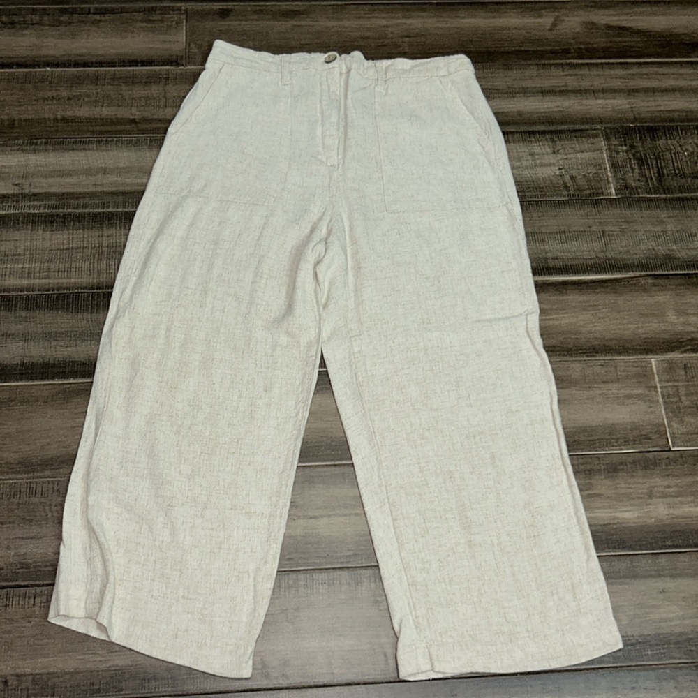 EUC Meg & Margot Cropped Wide Leg Pants Large - Picture 4 of 9